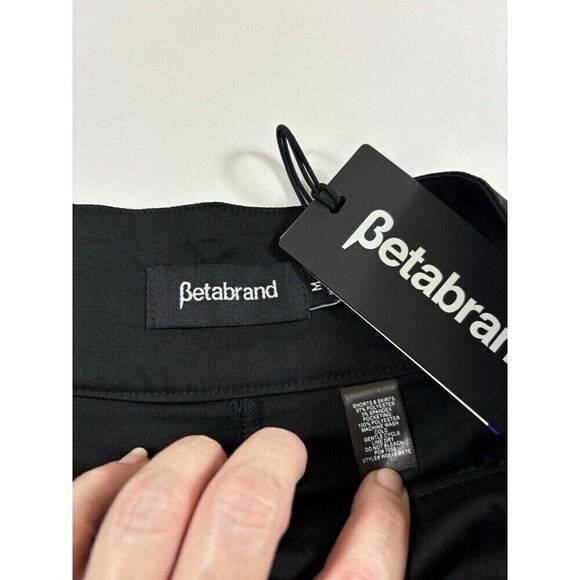 Betabrand Asymmetrical Skirt Skort Black Medium Zip Off Hotpants Shorts - Picture 2 of 9